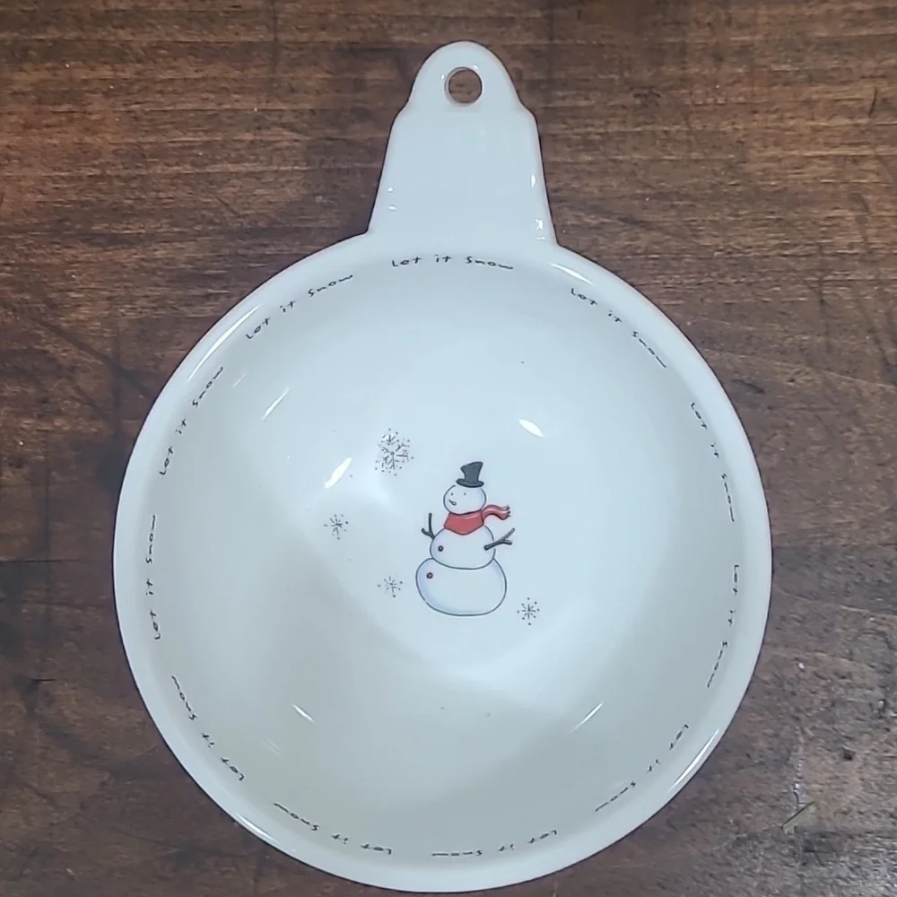 EUC Pottery Barn Holiday Cheer Ornament Bowls Set of 3 Berry Bowls Candy Bowls